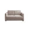 Schlafsofa Mia Mikrofaser Beige, B: 159 cm - Chromfarben/Beige, Basics, Textil (159/88/87cm) - Livetastic