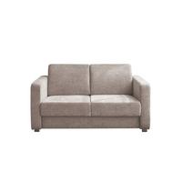 Schlafsofa Mia Mikrofaser Beige, B: 159 cm - Chromfarben/Beige, Basics, Textil (159/88/87cm) - Livetastic
