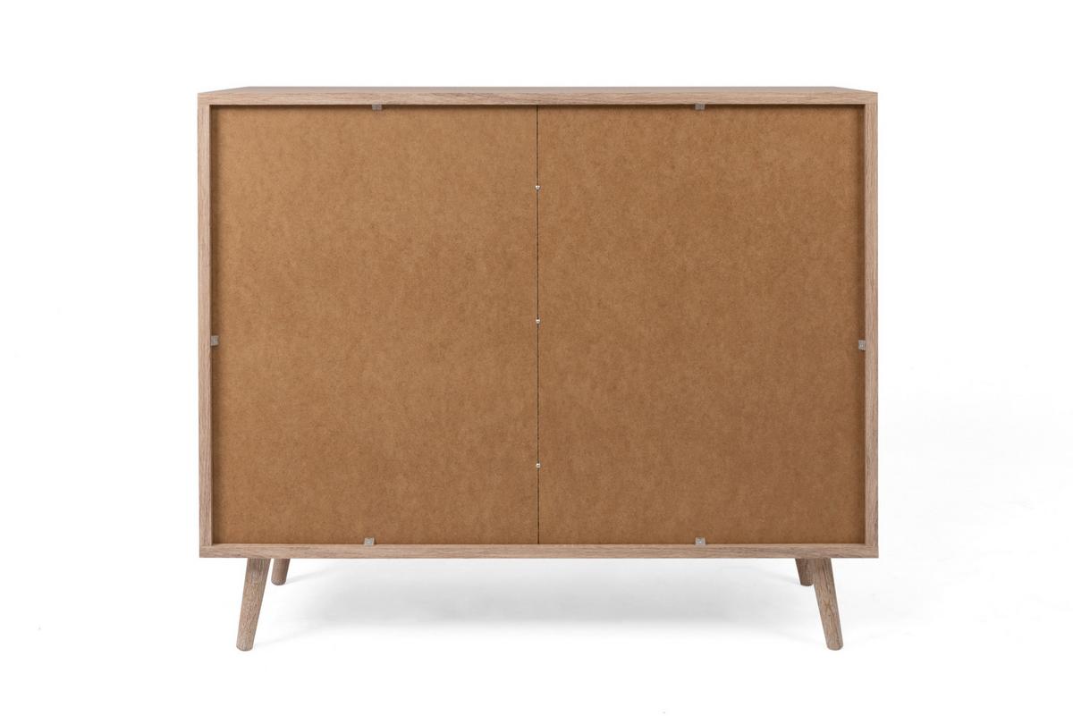 Kommode B 101,5 cm Bali, Sonoma Eiche/Geflechtsoptik - Sonoma Eiche, Natur, Holzwerkstoff (101,5/87/40cm) - MID.YOU