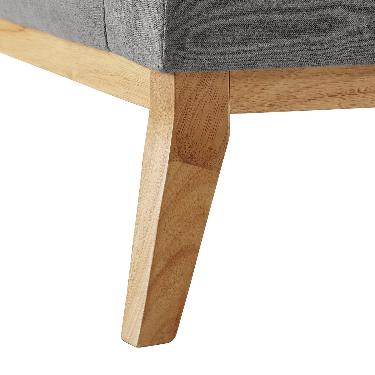 Trojmiestna pohovka s vankúšmi Mina sivá - sivá, Modern, drevo/textil (190/78/81cm) - Modern Living