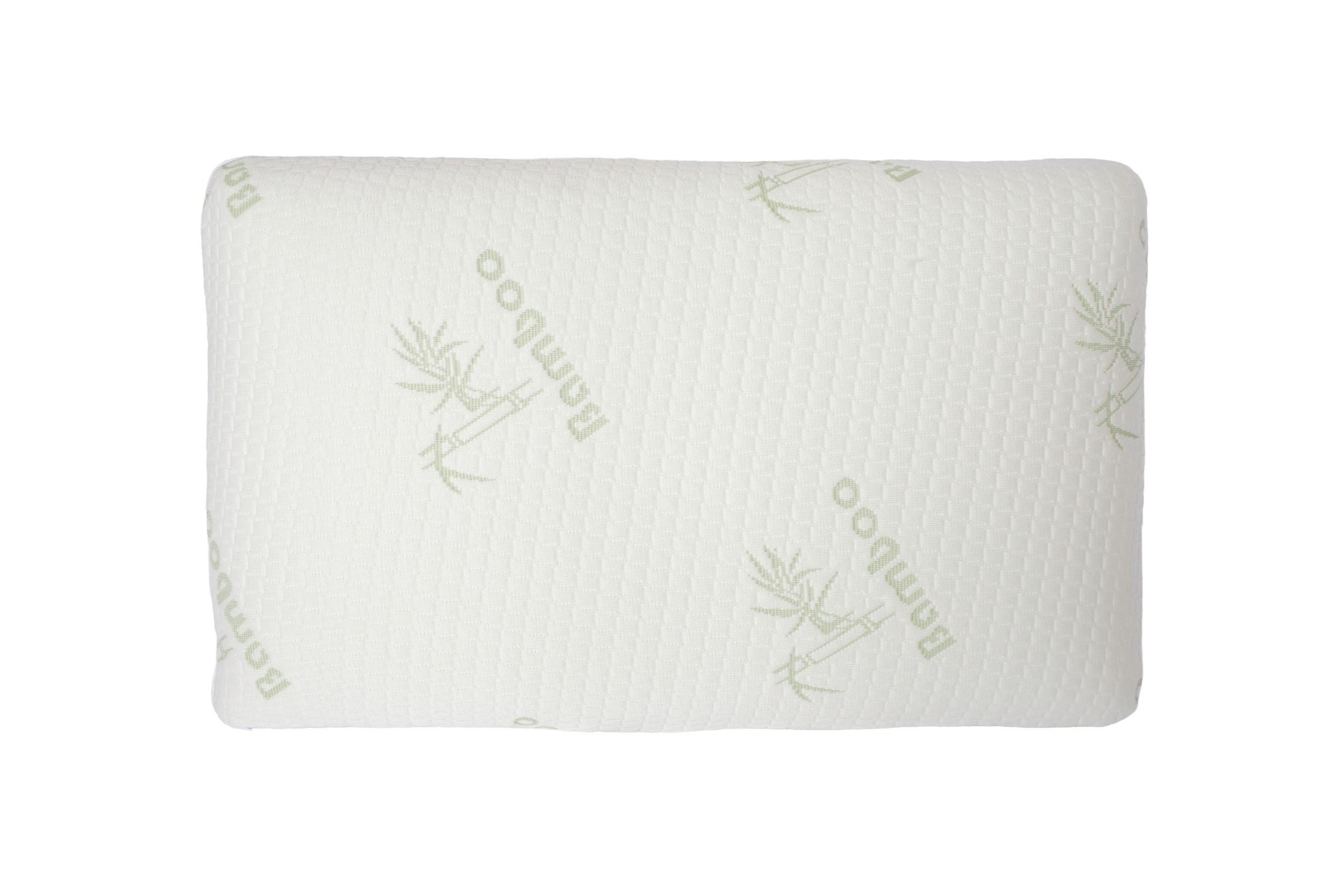 Memory Bambusz Párna Dreamilo Kb. 50/30cm - fehér, műanyag/textil (50/30/10cm) - Naturtex
