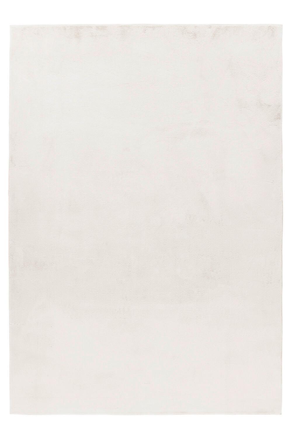 Hochflorteppich, Creme, F:4mm Pouffy - Creme, Basics, Textil (120/170cm)