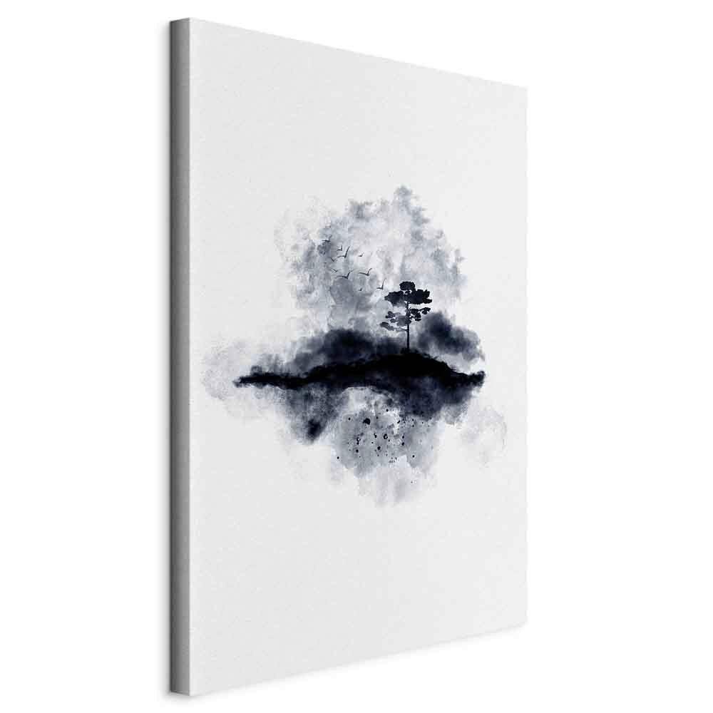 Leinwandbild Schwarz Weiß B: 40 cm