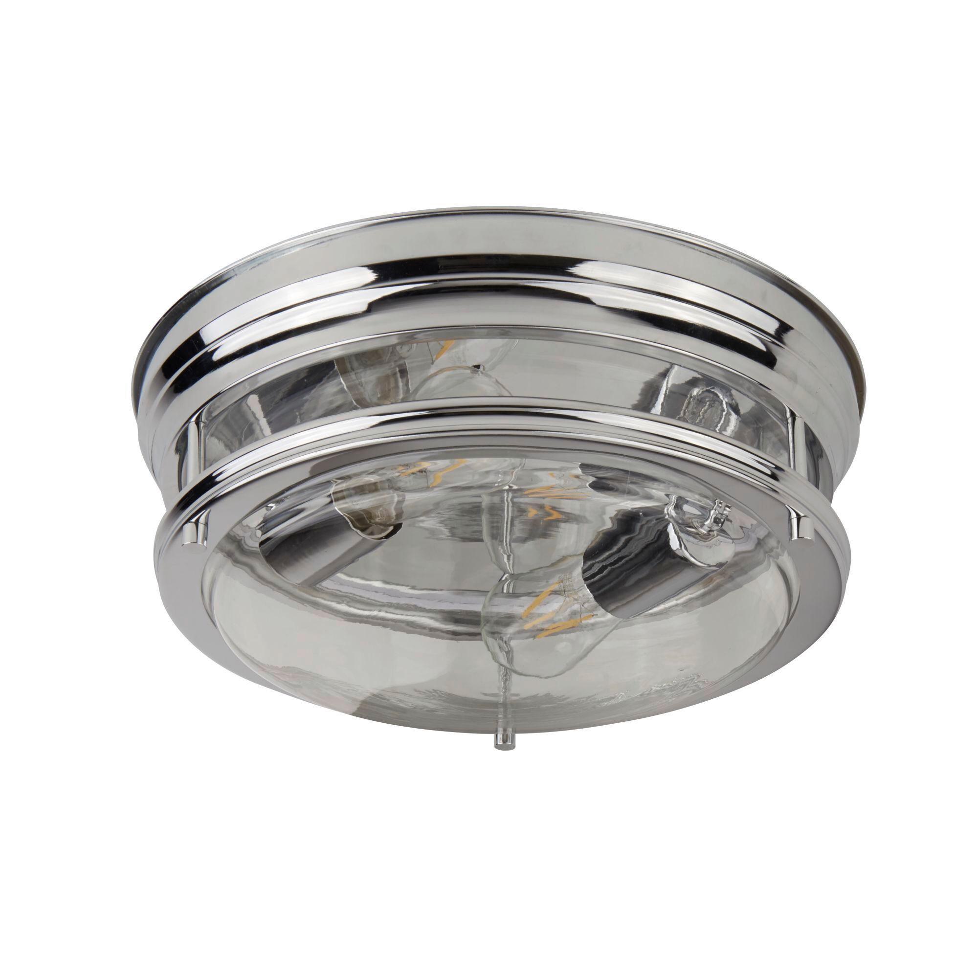 Badezimmer-deckenleuchte 5182cc - Chromfarben, Basics, Glas/Metall (35/14,5cm)