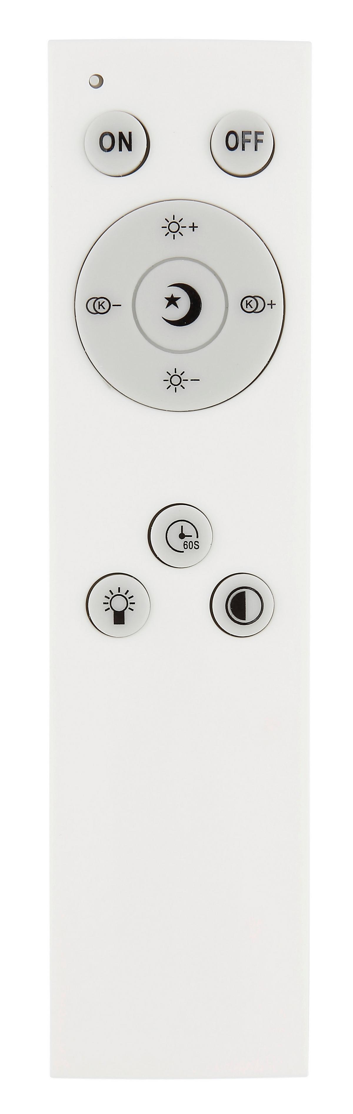 LED-Deckenleuchte Ully Schwarz Weiß L: 48,5 cm - Schwarz/Weiß, KONVENTIONELL, Kunststoff/Metall (48,5/48,5/6,6cm) - Globo