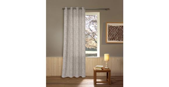 Vorhang Mit Ösen Roma B: 140cm, Taupe - Taupe, ROMANTIK / LANDHAUS, Textil (140/245cm) - James Wood