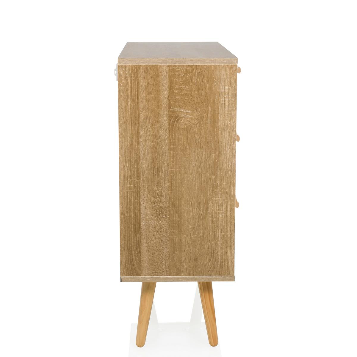 Sideboard Stryn Hellbraun B: 80 Cm - Hellbraun, MODERN, Holzwerkstoff (80/78/32,5cm) - MID.YOU