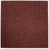 Teppichfliese Grau/Rot Astra 50x50 cm Florhöhe 3 mm - Rot/Grau, Basics, Textil (50/50cm)