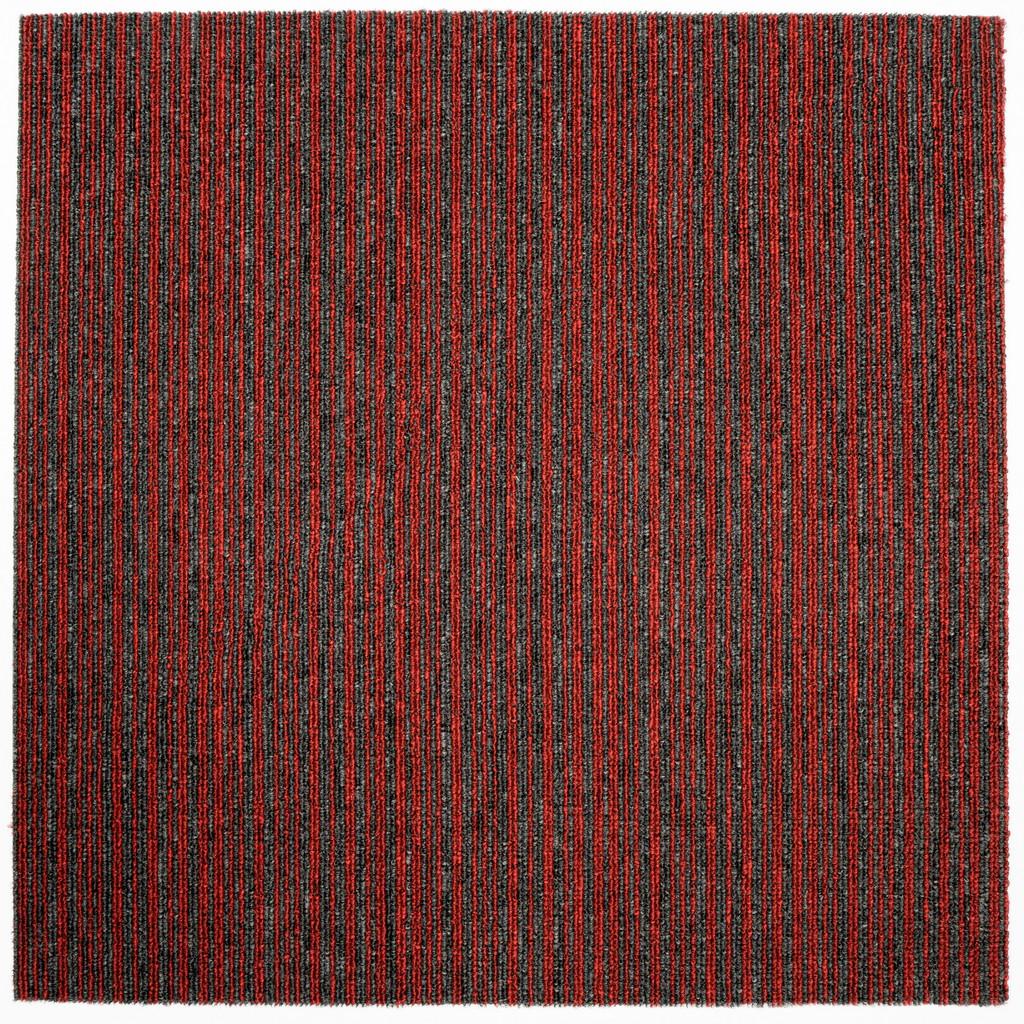 Teppichfliese Grau/rot Astra 50x50 Cm Florhöhe 3 Mm