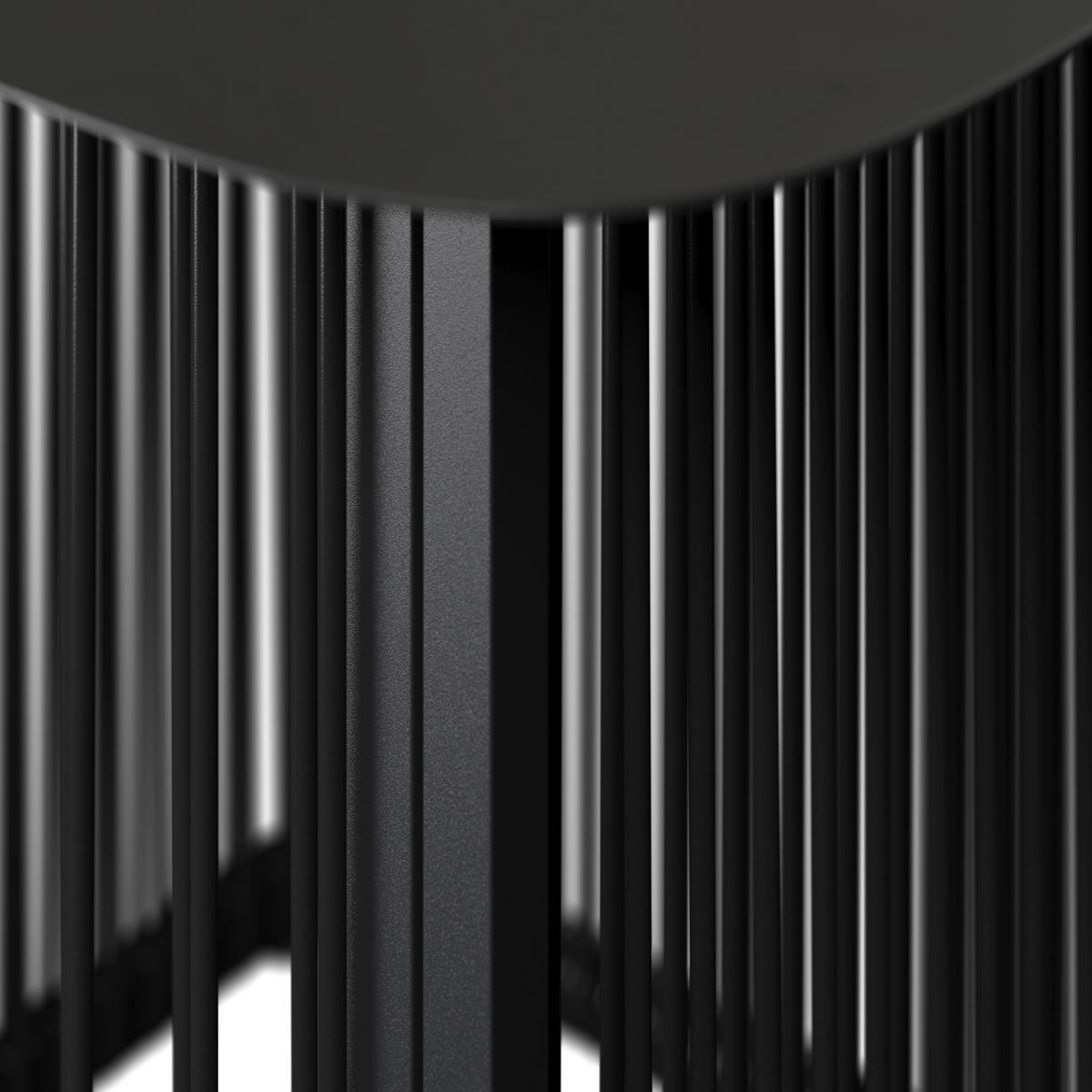 ZÁHRADNÝ PRÍRUČNÝ STOLÍK TRACY - čierna, Modern, kov/plast (55/47/55cm) - Bessagi Garden