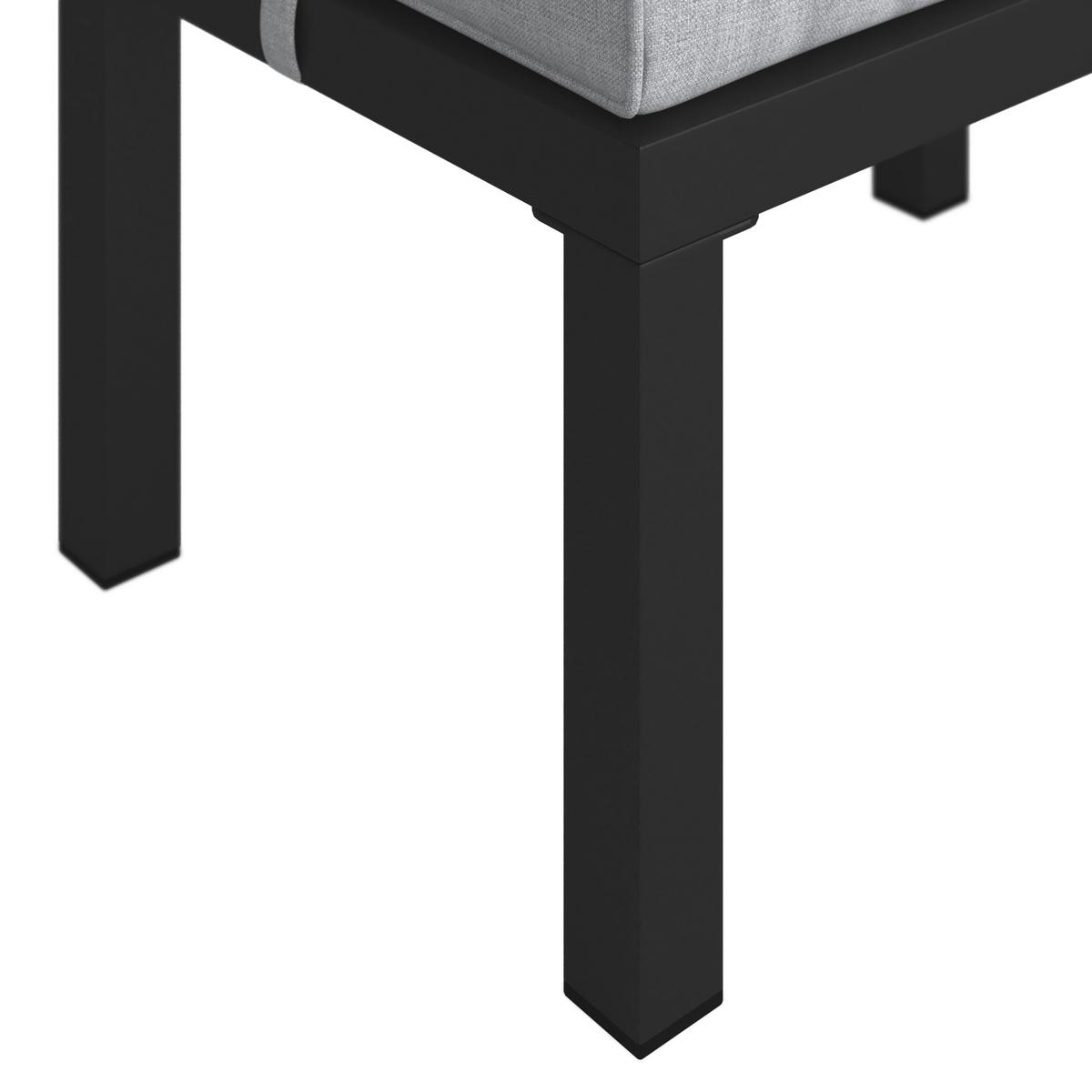 Záhradná sedacia súprava PERGOLINA - sivá/svetlosivá, Modern, kov/textil (194/245cm) - Bessagi Garden