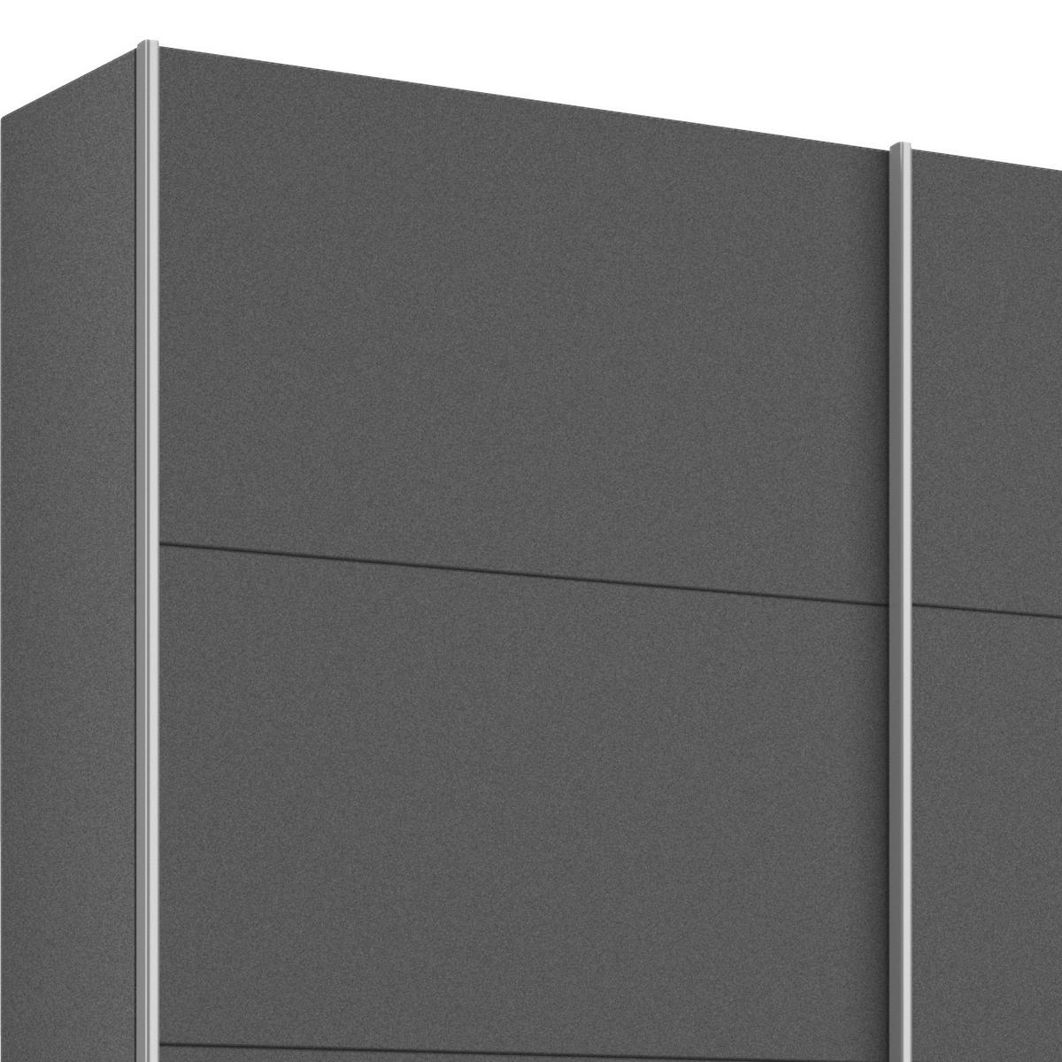 Schwebetürenschrank 181cm Belluno, Grau Metallic Dekor - Grau, MODERN, Holzwerkstoff (181/210/62cm) - Rauch Möbel
