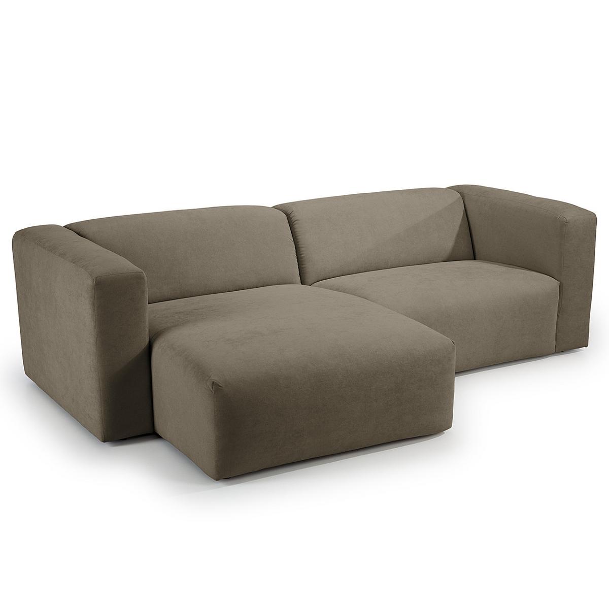 Ecksofa Bolt, Dunkelgrau S: 255x160 cm - Dunkelgrau, MODERN, Textil (255/160cm) - Trendmanufaktur