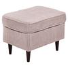 Hocker Oskar Rosa B: 63 Cm - Schwarz/Rosa, Basics, Textil (63/43/42cm) - MID.YOU