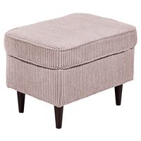 Hocker Oskar Rosa B: 63 Cm - Schwarz/Rosa, Basics, Textil (63/43/42cm) - MID.YOU