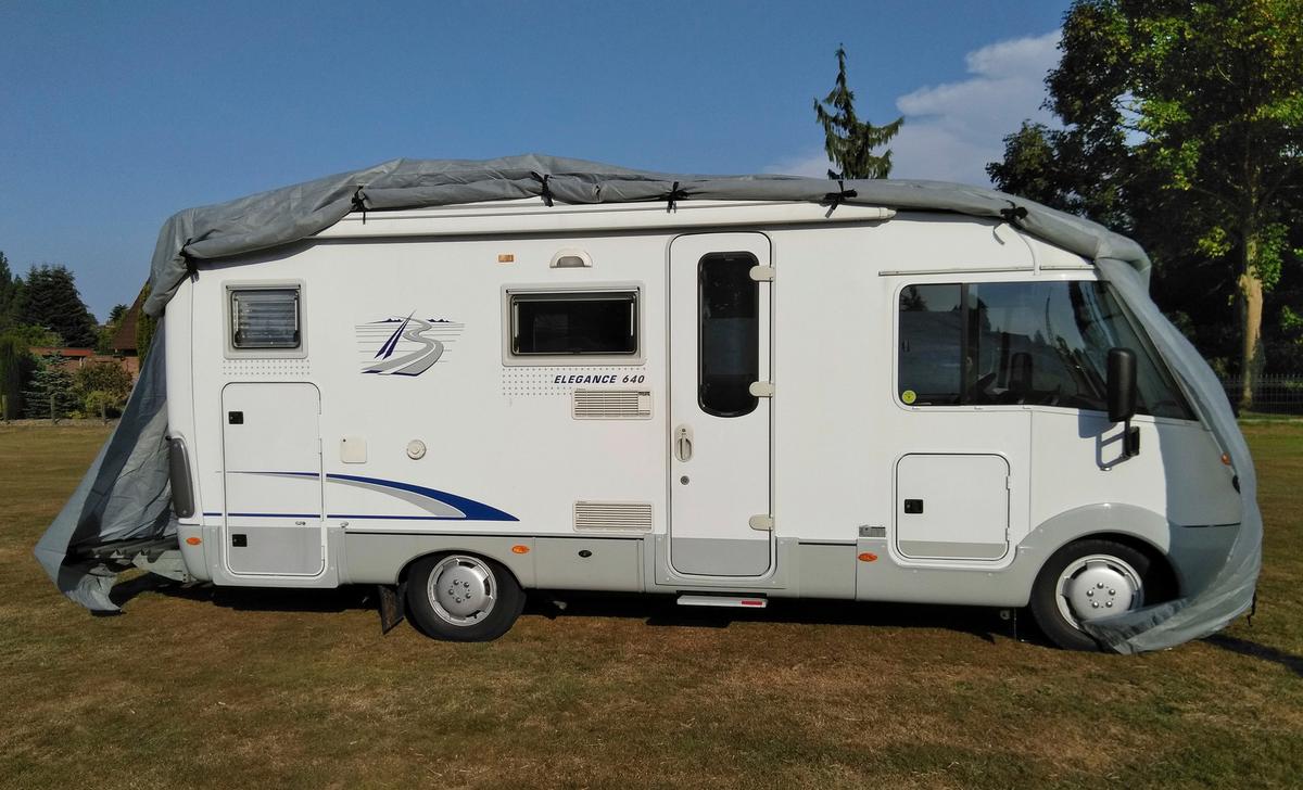 Schutzplane Abdeckplane für Wohnmobil Gr. L Grau - Grau, Basics, Kunststoff (235/275/870cm)