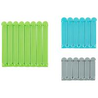 Tasakzáró Csipesz Mia 20 Darabos - kék/szürke, Modern, műanyag - Best Price