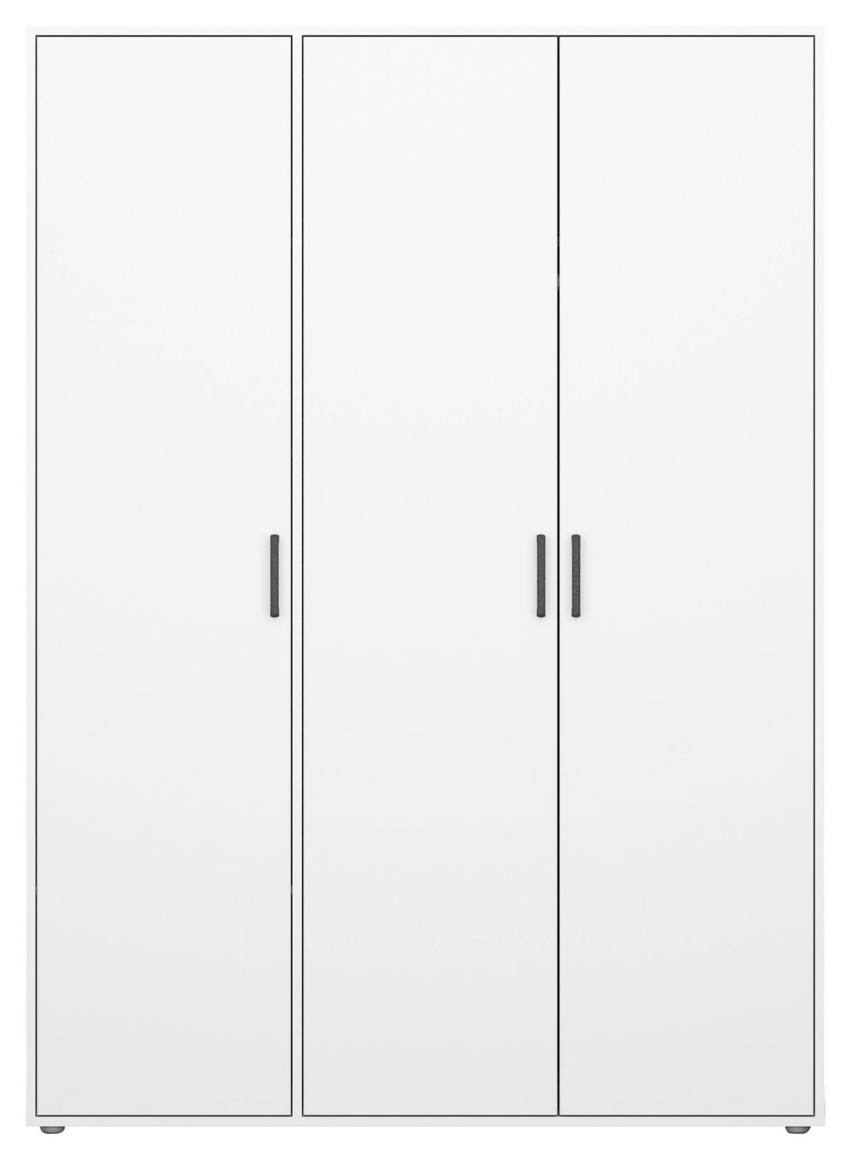 Drehtürenschrank Voyager Weiß B: 140 cm - Weiß, MODERN, Holzwerkstoff (140/194/53cm) - Rauch Möbel