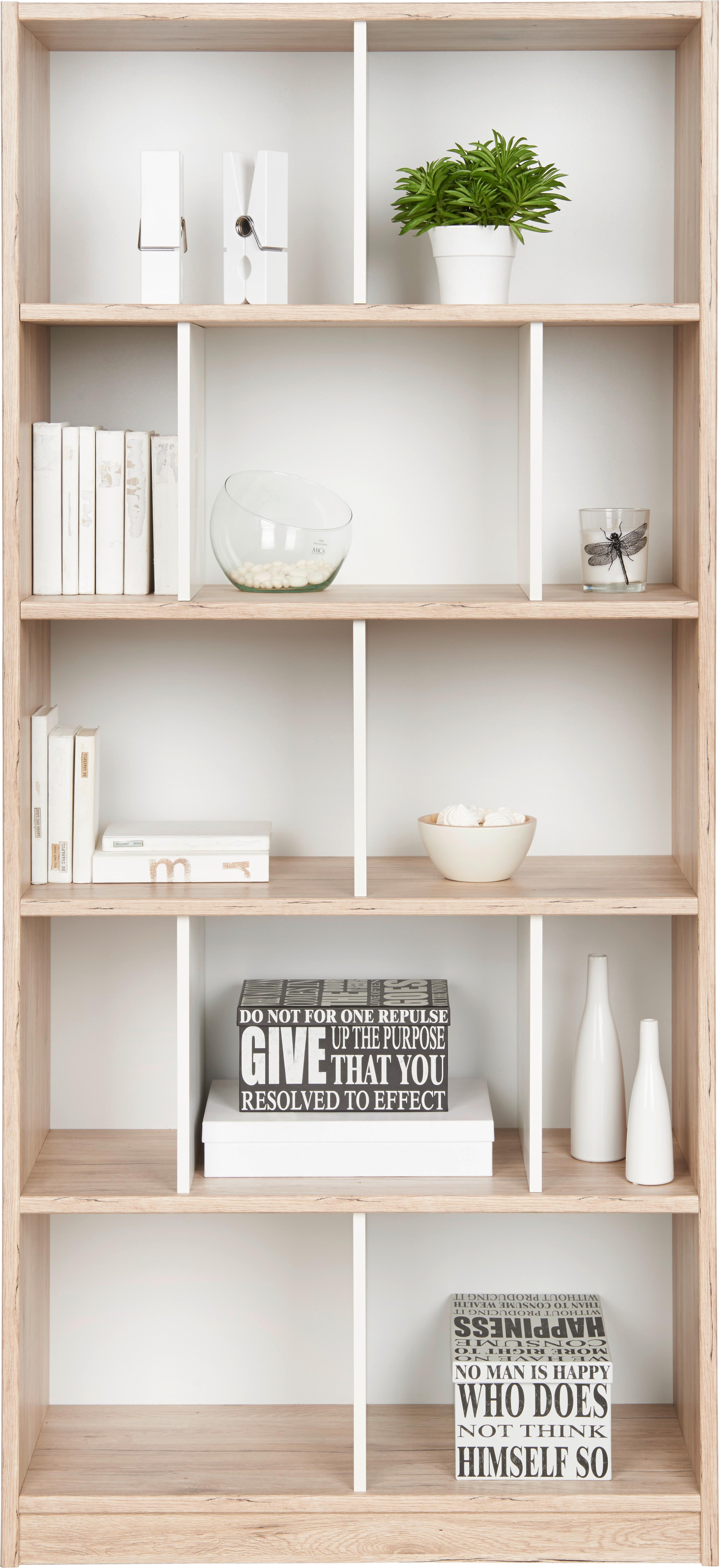 Regál YOUNG v dekore dub San Remo/biela