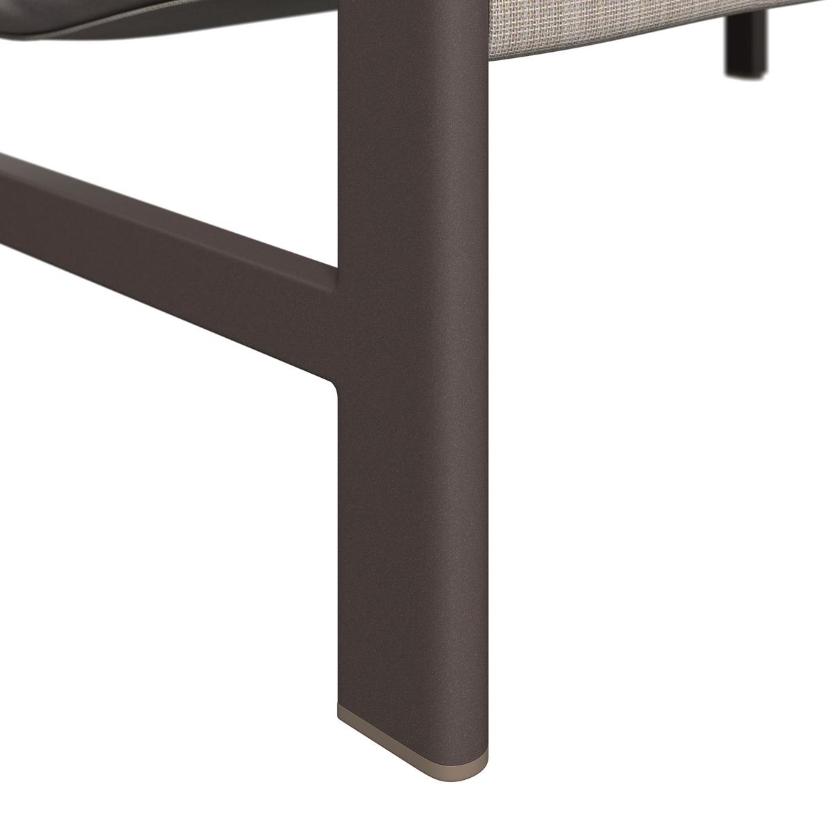 Loungegarnitur Pretoria - Dunkelgrau/Beige, Basics, Glas/Textil - Beldano