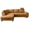 Eckschlafsofa Positano Goldfarben S: 206x261 Cm - Wildeiche/Goldfarben, MODERN, Textil (206/261cm) - Livetastic