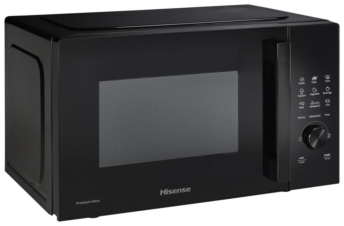 Mikrowelle H23mobsd1h - Schwarz, MODERN, Glas/Kunststoff (48/29,5/33,7cm) - Hisense