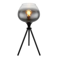 Tischleuchte 15548t1  Maxy - Schwarz, Design, Glas/Metall (24/45cm) - Globo