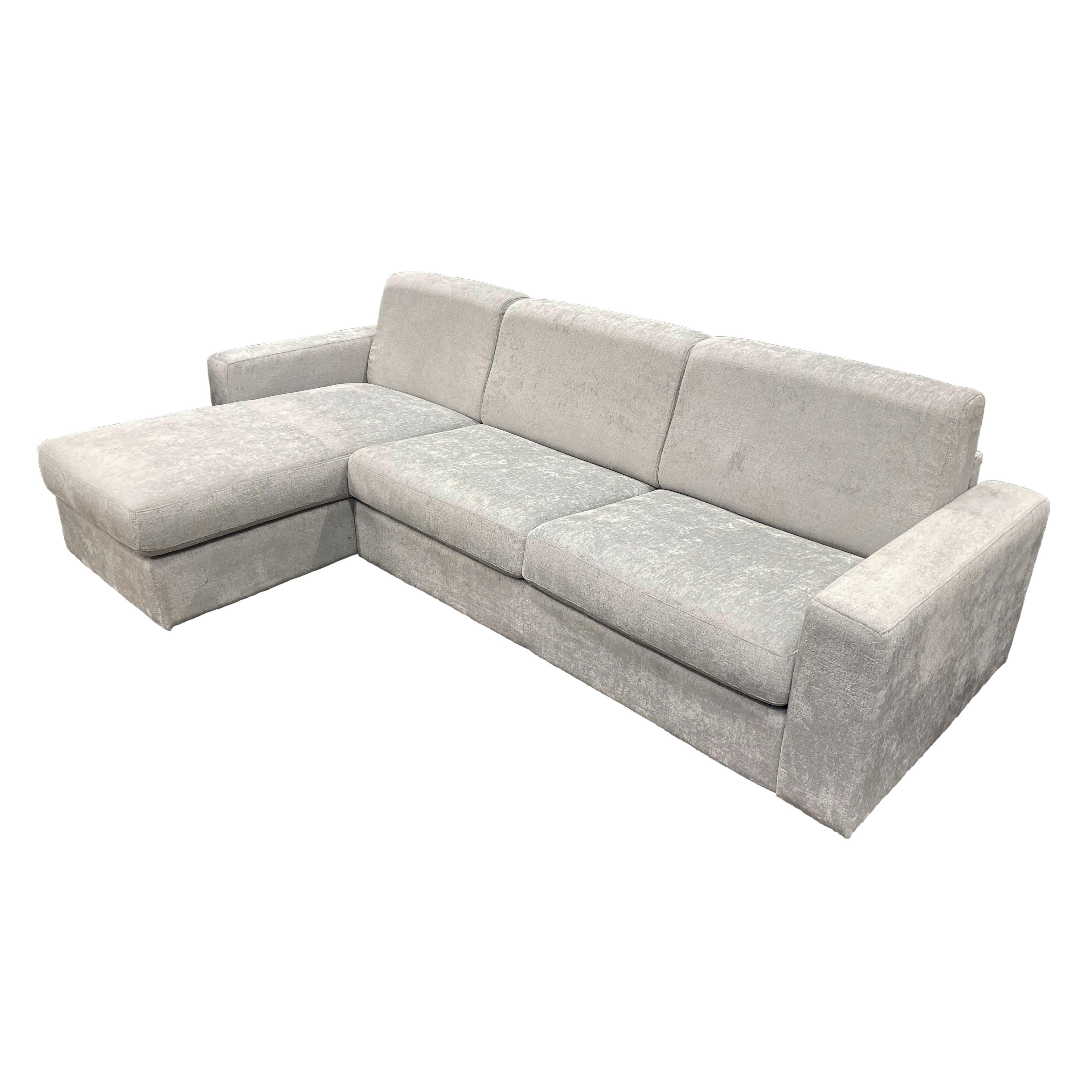 Sarokkanapé Firenze - szürke, Modern (273/162cm)