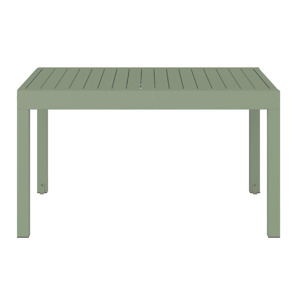 ZAHRADNÍ STŮL VERDE - šalvějově zelená, Moderní, kov (270/76/90cm) - Modern Living