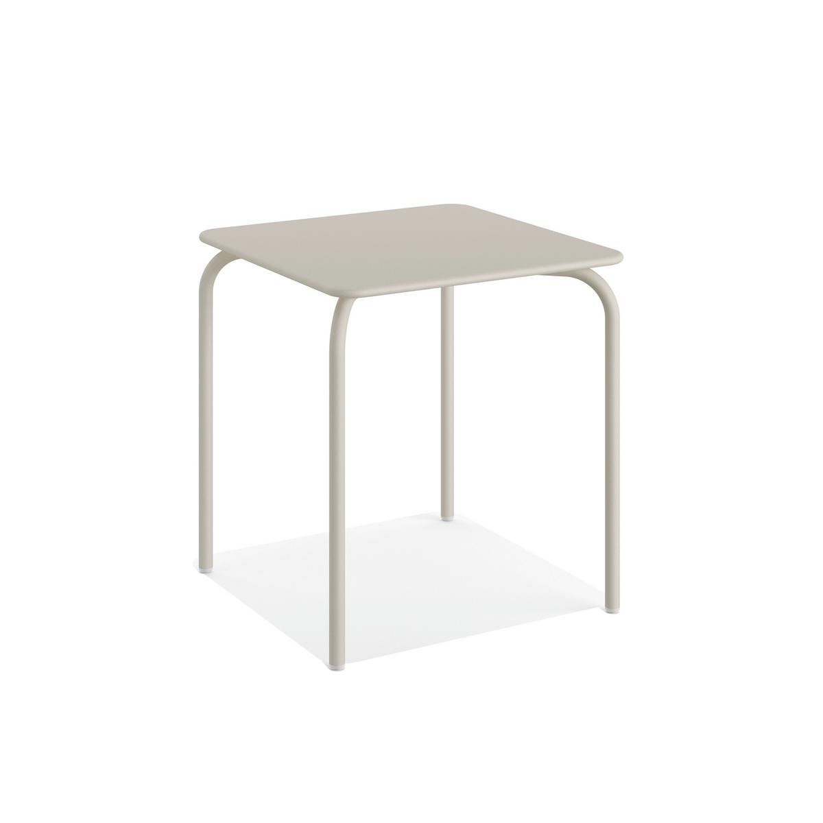 Balkontisch Olly Terrassentisch - Beige, Basics, Metall (70/70/73cm)