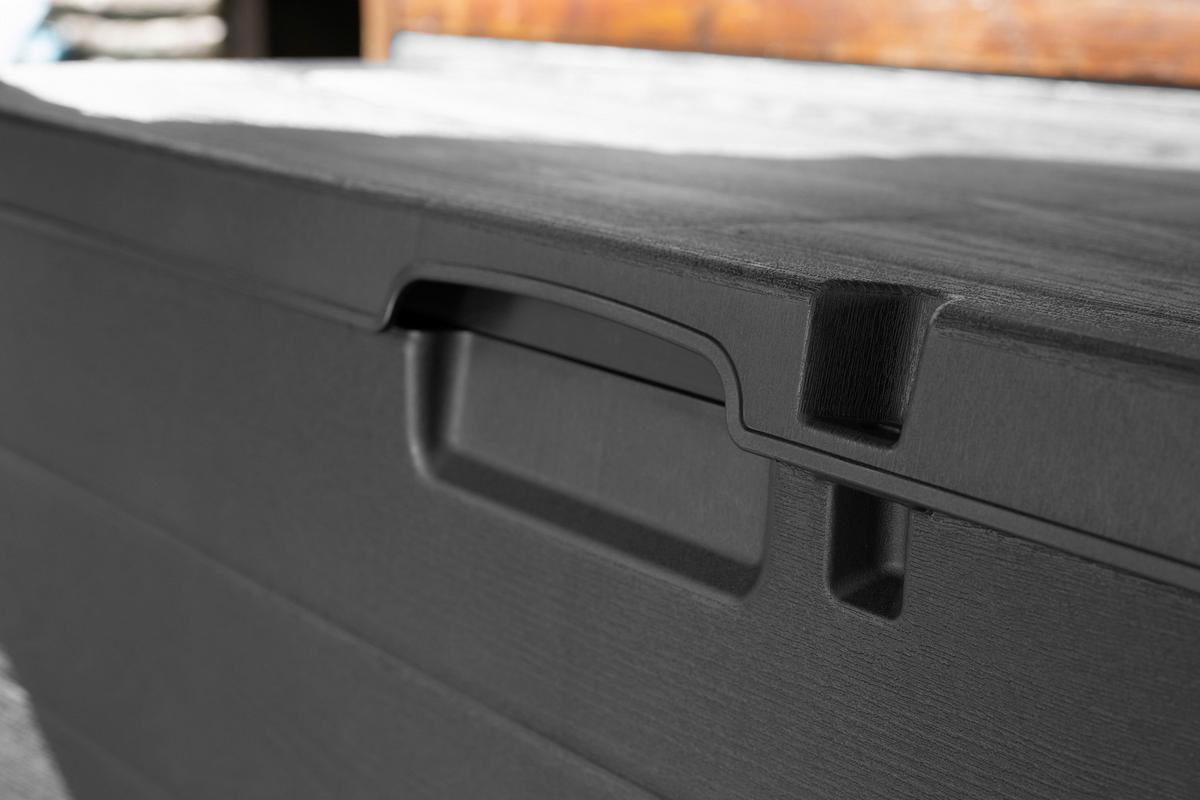 Kissenbox Alpha - Anthrazit, MODERN, Kunststoff (118/59/57cm) - Luca Bessoni