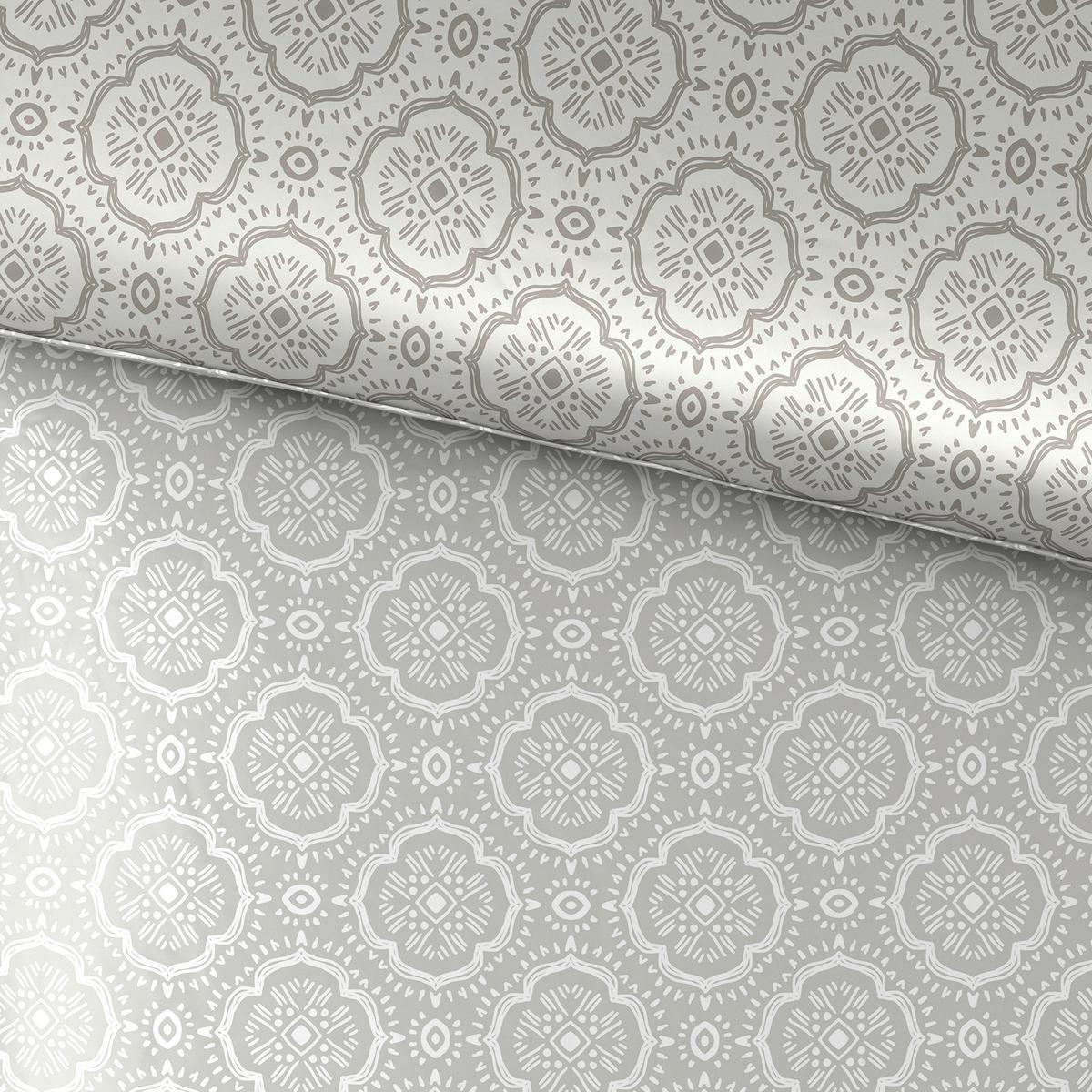 POVLEČENÍ ETHNO - světle šedá, Lifestyle, textil (140/200cm) - Mömax