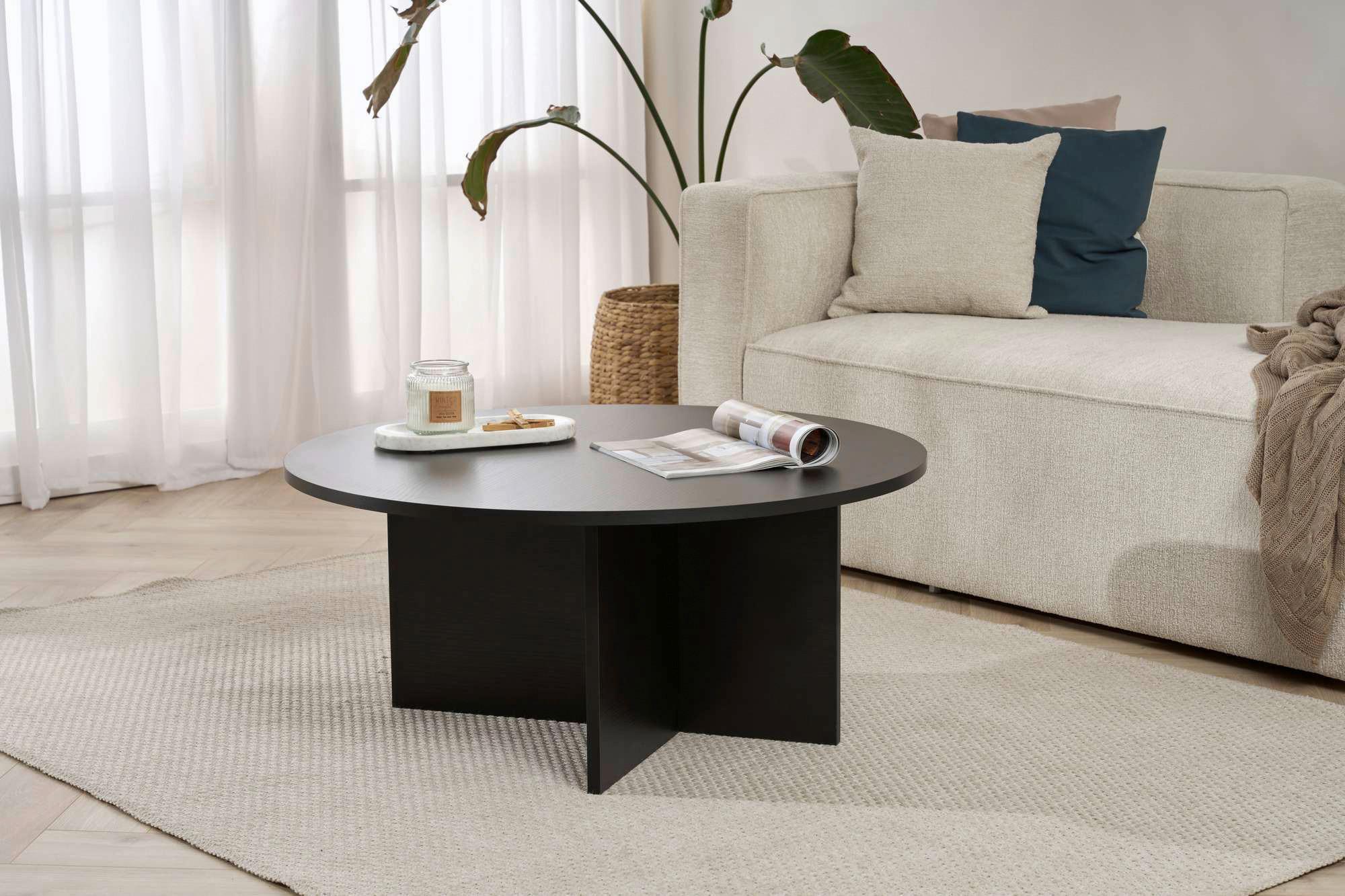 Couchtisch Soleil Schwarz L: 90cm