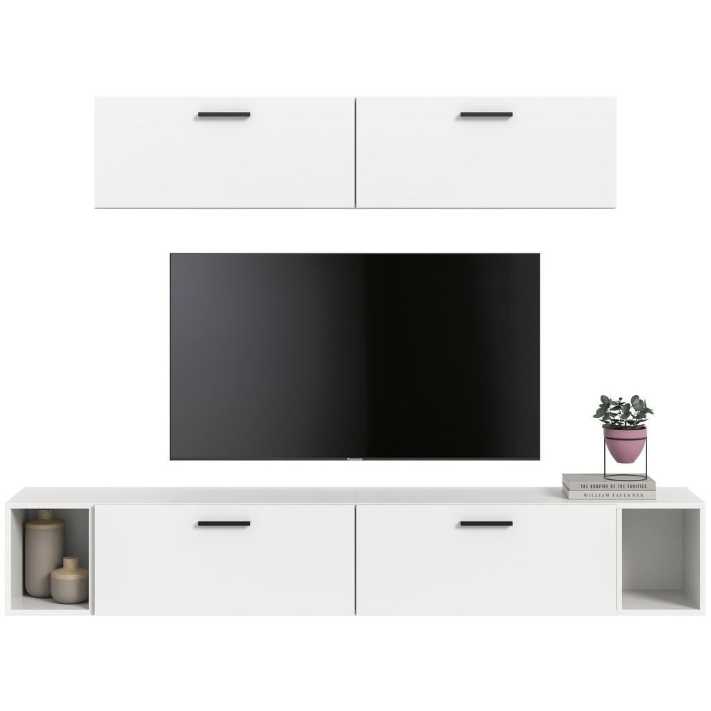 Wohnwand, The ONE 8, B: 150 cm Weiss