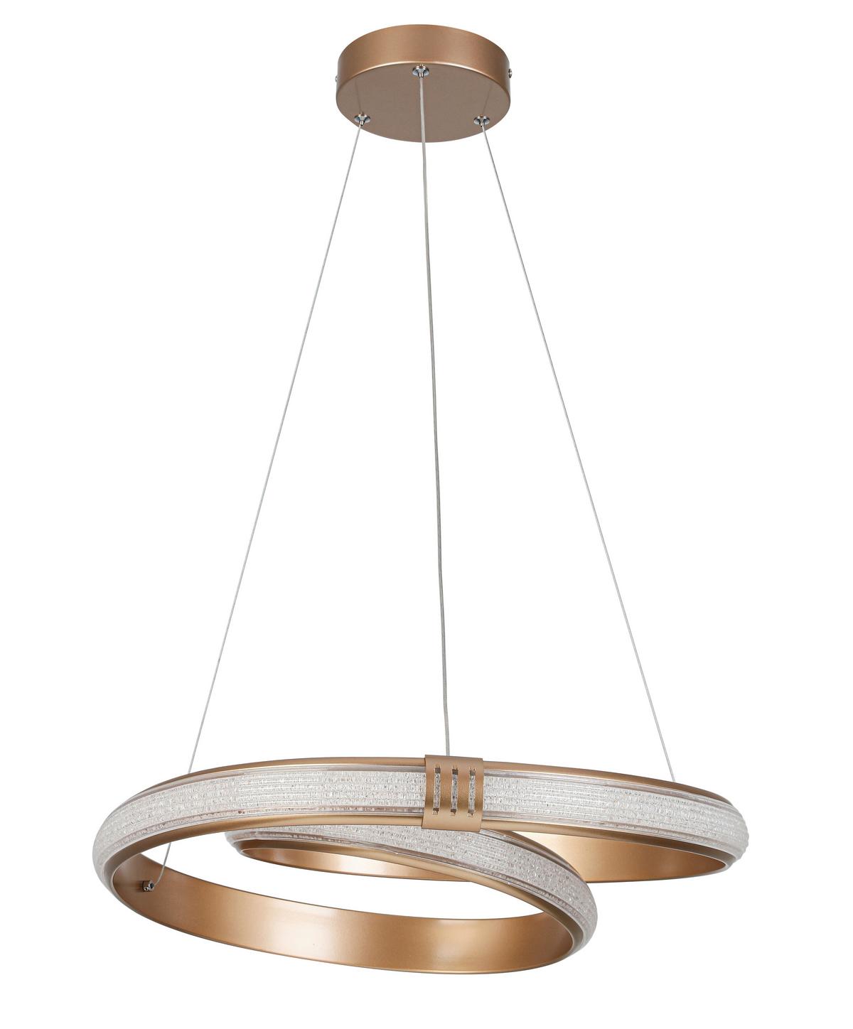 LED-Hängeleuchte Ceylan - Cappuccino, Basics, Kunststoff/Metall (50/120cm) - Luca Bessoni