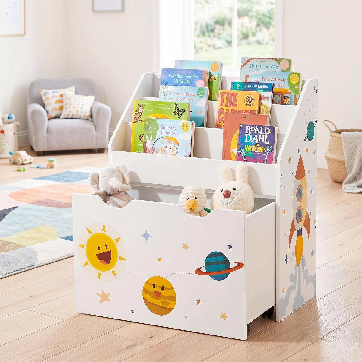 KINDERREGAL Weiß B: 62 cm - Weiß, Basics, Holzwerkstoff (62,5/70/29,5cm)