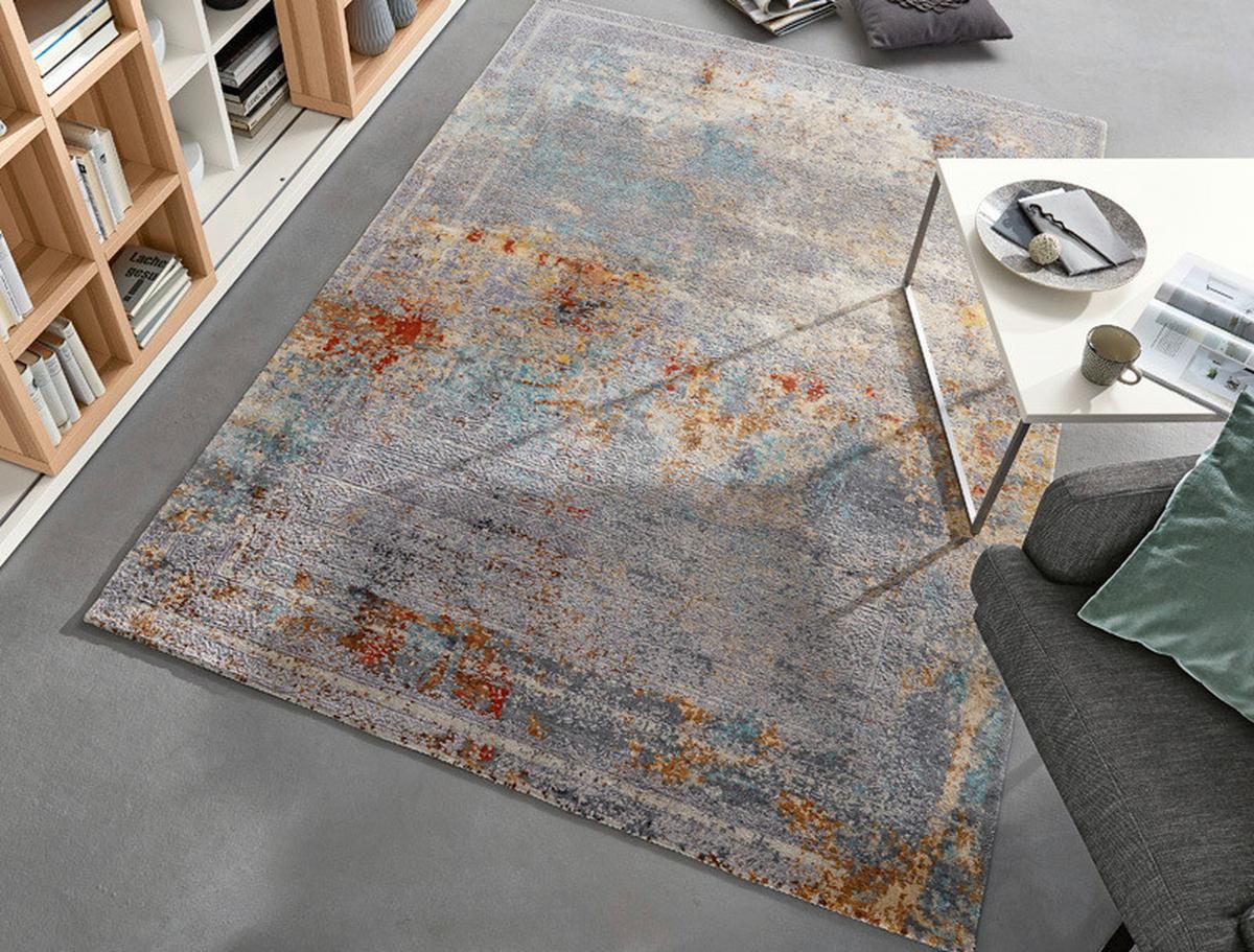 Orientalischer Webteppich Blau Empire Lenos 140x70 cm - Blau, Design, Textil (70/140cm) - Musterring