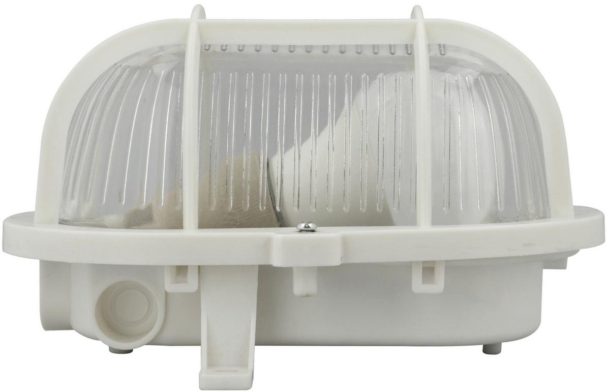 Led-wandleuchte 1-flammig, Für In- Und Outdoor - Weiß, Basics, Glas/Kunststoff (18,5/12,5/11cm)