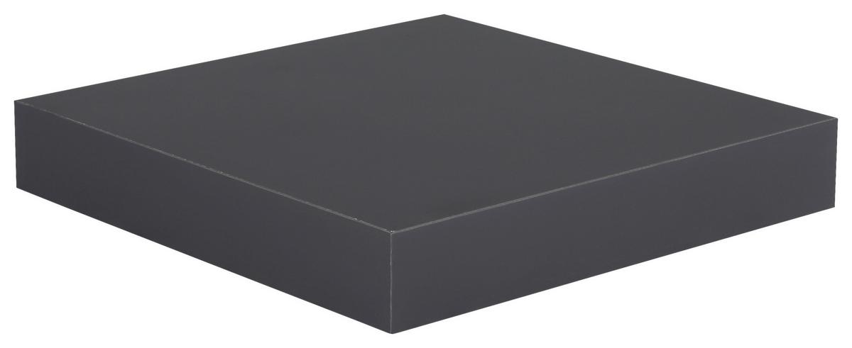 Wandboard Simple B: 23,5 cm Anthrazit - Anthrazit, MODERN, Holzwerkstoff (23,5/3,8/23,5cm)