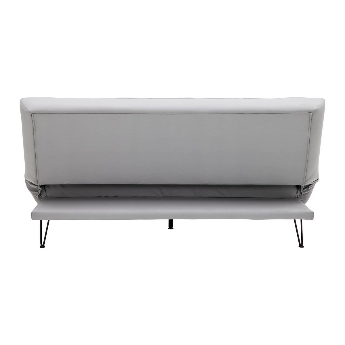 Rozkládací pohovka GELI šedá - černá/světle šedá, Moderní, kov/dřevo (192/88/97cm) - P & B