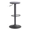 Barhocker Höhenverstellbar Livetastic Grau/ Schwarz - Schwarz/Grau, MODERN, Textil/Metall (40/79/40cm) - MID.YOU