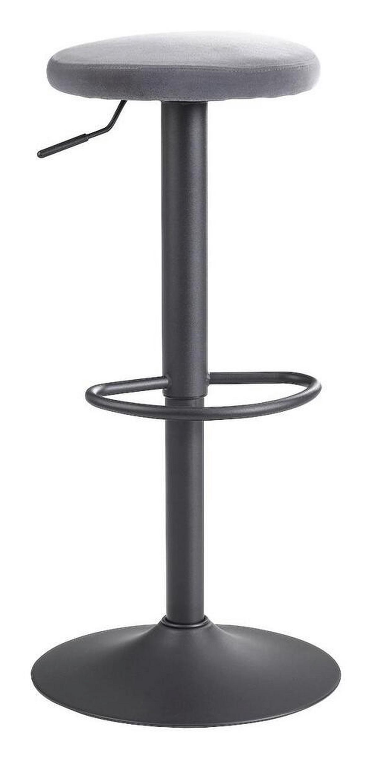 Barhocker Höhenverstellbar Livetastic Grau/ Schwarz - Schwarz/Grau, MODERN, Textil/Metall (40/79/40cm) - MID.YOU