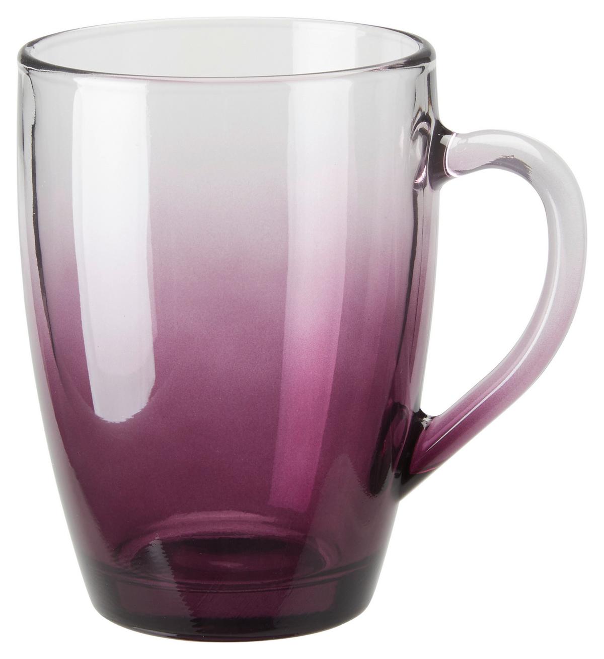 Teeglas Hitzebeständig Maude, ca. 375 ml - Lila/Orange, Glas (8,2/11,5cm) - Luca Bessoni