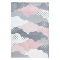 Detský koberec OBLAKY 140x200 - pink, Trend, textil (140/200cm) - Ben'n'jen
