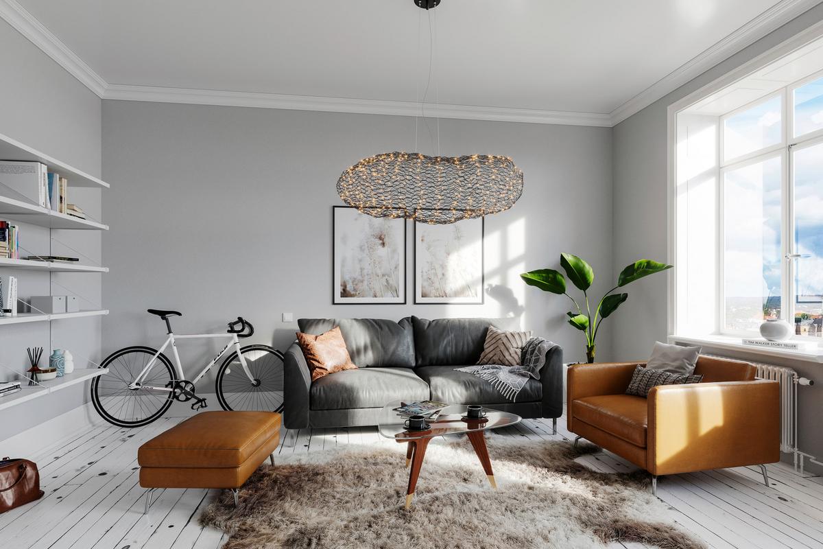 LED-Hängeleuchte Hayden H: 115 cm 1-Flammig - Schwarz, Design, Metall (115/37/50cm) - By Rydéns