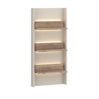 NÁSTENNÝ PANEL ATICO - farba duba/béžová, Design, kompozitné drevo (50/108/19,8cm) - Livetastic