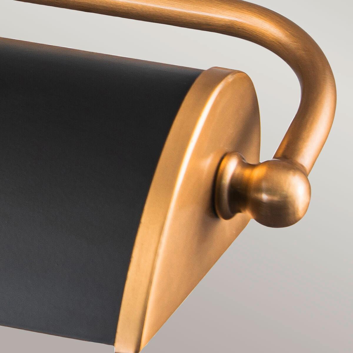 Képmegvilágító Lámpa Winchfield-Plm-Ab-Mb - fekete/sárgarézszínű, Konventionell, fém (12.7/44.5/31.8cm) - Elstead Lighting