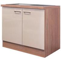 Skrinka pod drez NEPAL DSPU 100 ES - kašmírová/farba ušľachtilej ocele, Modern, kov/kompozitné drevo (100/86/60cm) - MID.YOU