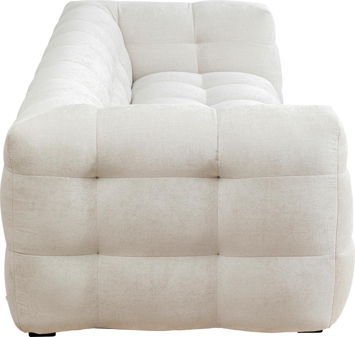 3-Sitzer-Sofa Salamanca Weiß B: 240 cm - Schwarz/Weiß, Design, Textil (240/70/107cm) - Kare-Design