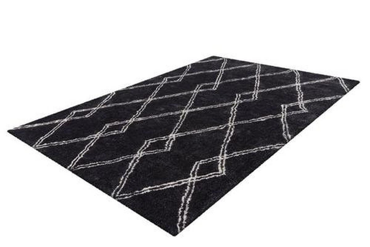 Hochflor Teppich Anthrazit Orlando 200x290 cm - Anthrazit, Design, Textil (200/290cm) - Kayoom